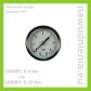 Manometr suchy, POZIOMY 1/4" (do 6 bar / do 10 bar) 