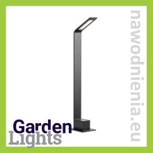 Lampa stojąca do ogrodu RENO LED (barwa biała ciepła, aluminium, czarny)