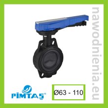 Zawór motylkowy PVC-U bez flanszy PN10 Pimtas
