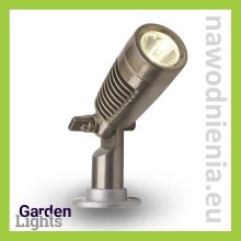 Reflektor do ogrodu MINUS LED (barwa biała ciepła, aluminium)