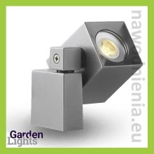 Reflektor / kinkiet ogrodowy NANO LED (barwa biała ciepła, aluminium)