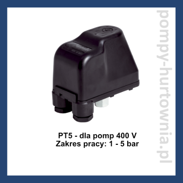 Wyłącznik ciśnieniowy PT5 - zakres pracy od 1 do 5 bar - 400 V