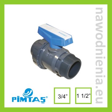Zawór kulowy PVC-U GW/GZ PN16 Pimtas