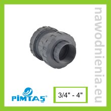 Zawór zwrotny sprężynowy PVC-U GW x GW Pimtas