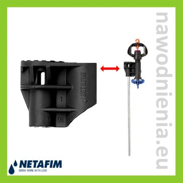 Adapter do montażu mikrozraszaczy Netafim na pręcie 8mm 