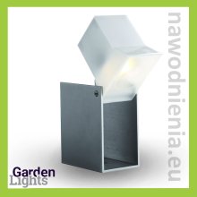Reflektor / kinkiet ogrodowy ETU (barwa biała ciepła, aluminium)
