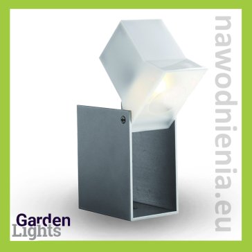 Reflektor/kinkiet ogrodowy ETU (barwa biała ciepła, aluminium)